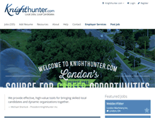 Tablet Screenshot of knighthunter.com